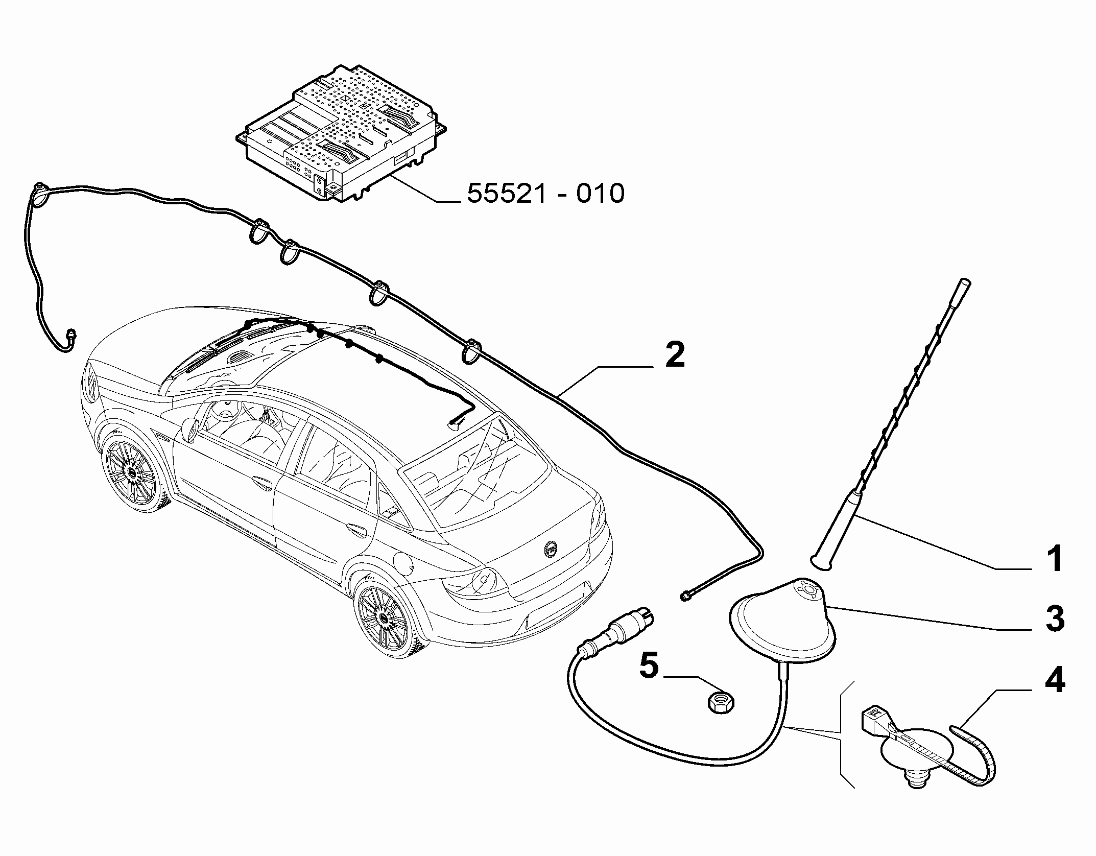 55521-030 AERIAL AND WIRING