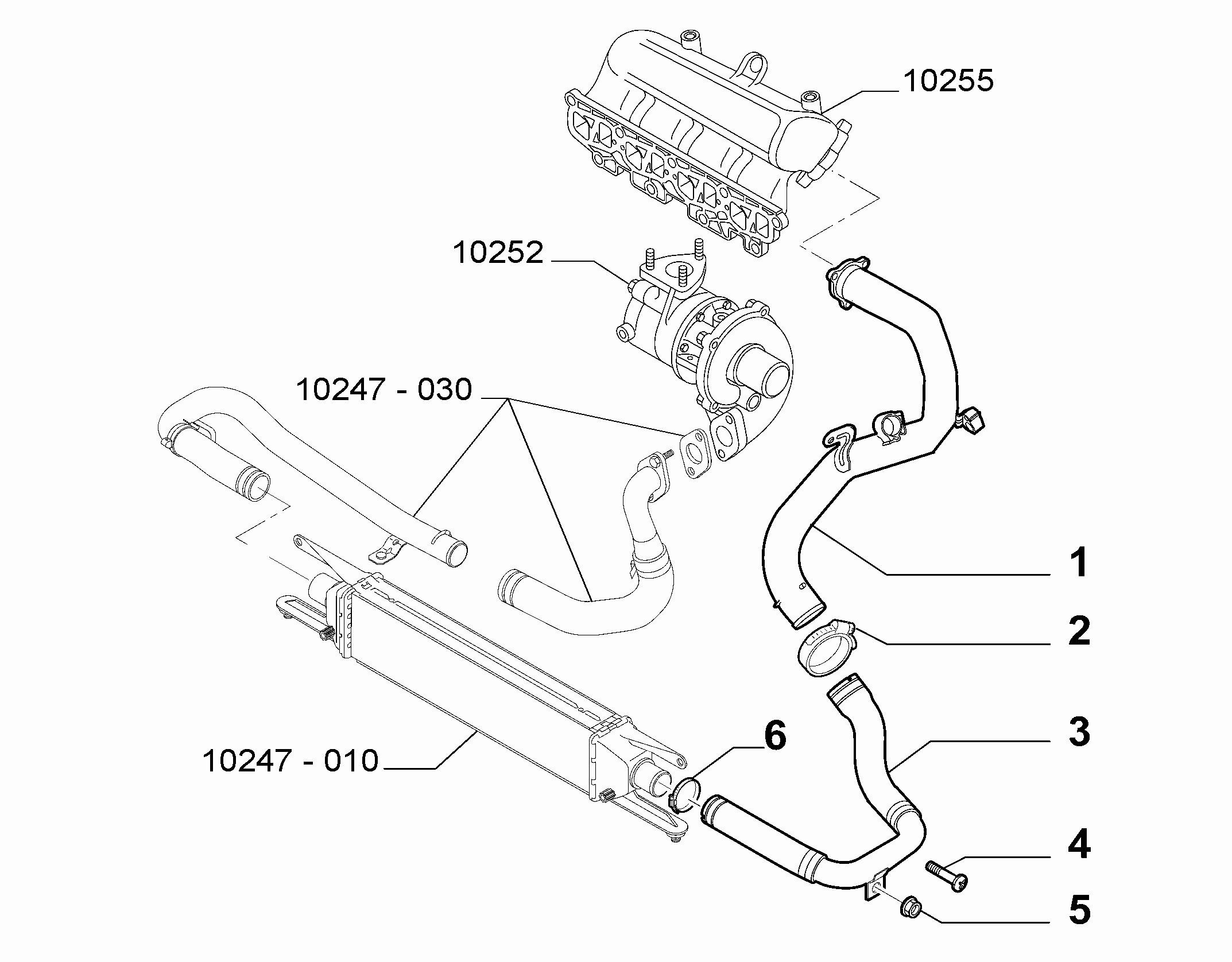 10247-020 COOLER PIPING SUCTION DUCT