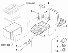 55300-030 BATTERY SUPPORT