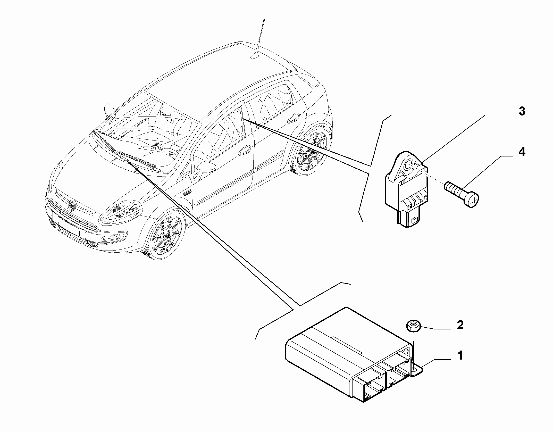 55508-070 REMOTE CONTROL AIRBAG SENSOR