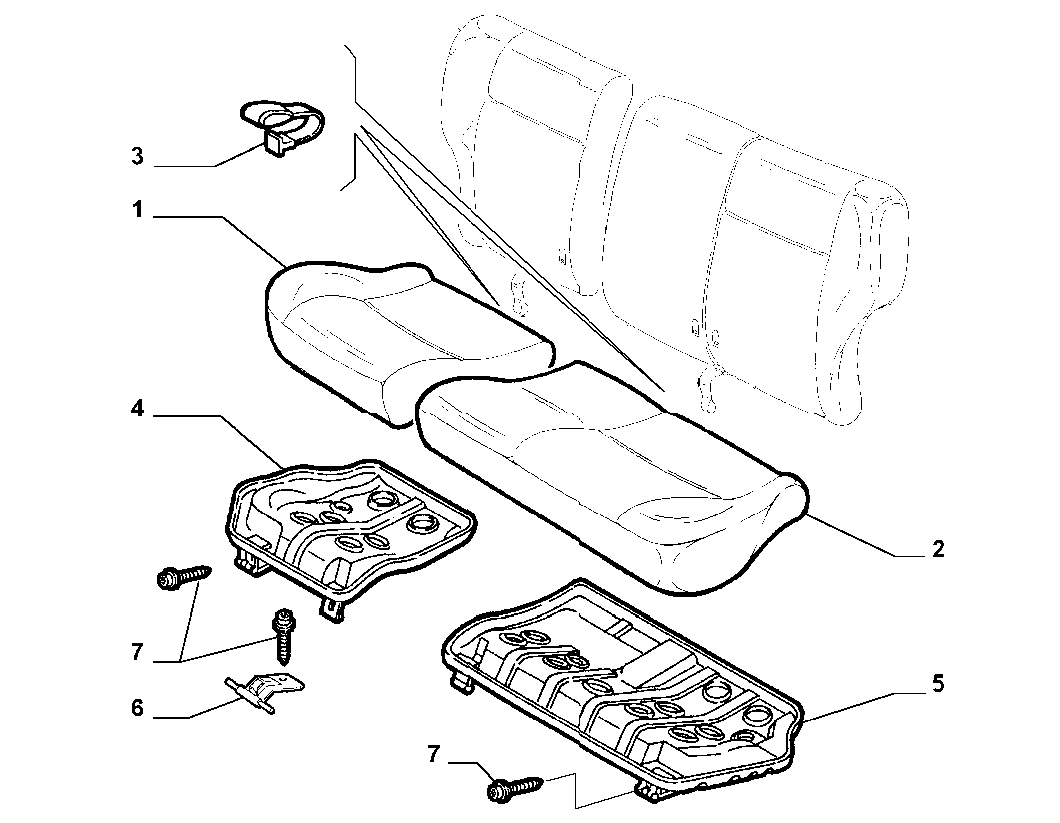 70613/20 REAR SEAT