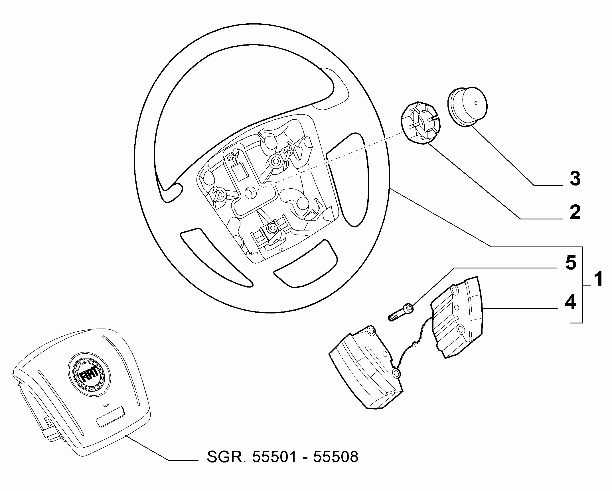 41201-010 STEERING WHEEL