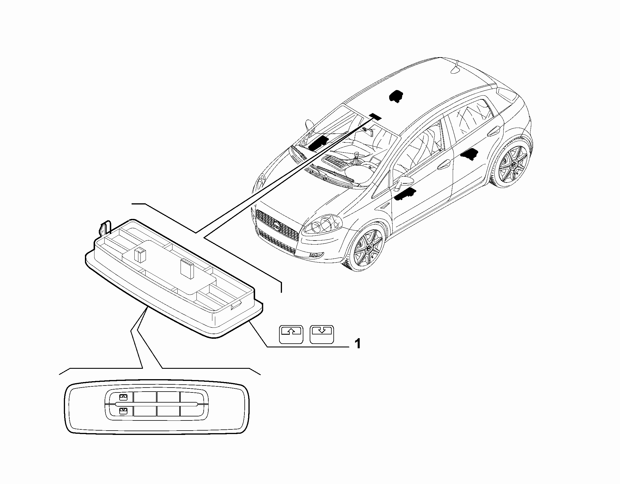 55503-040 ROOFLIGHT SWITCH
