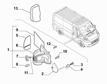 70740-020 WING MIRRORS
