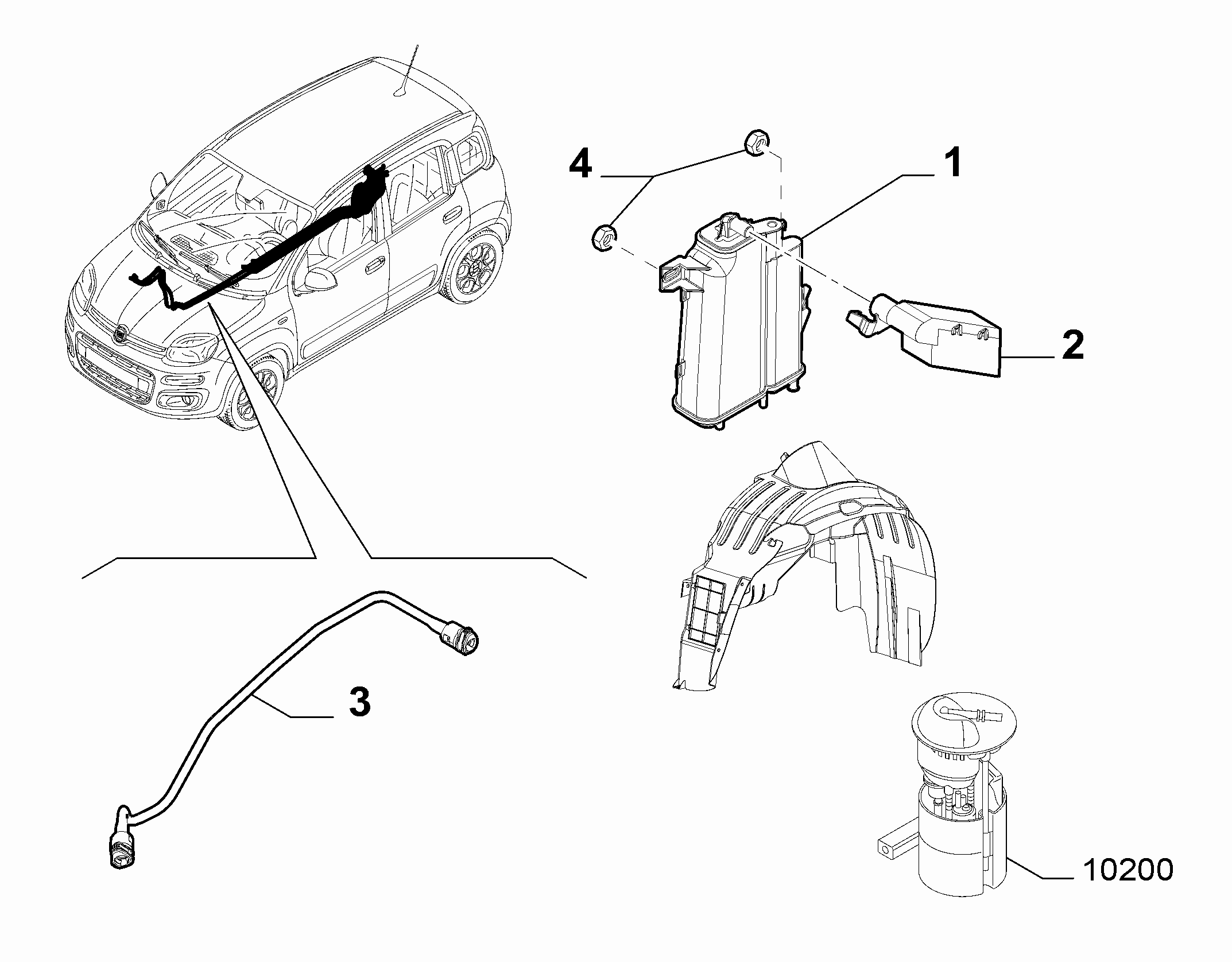 10201-040 FUEL EMISSION FILTER