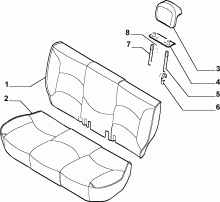 70613/03 REAR SEAT