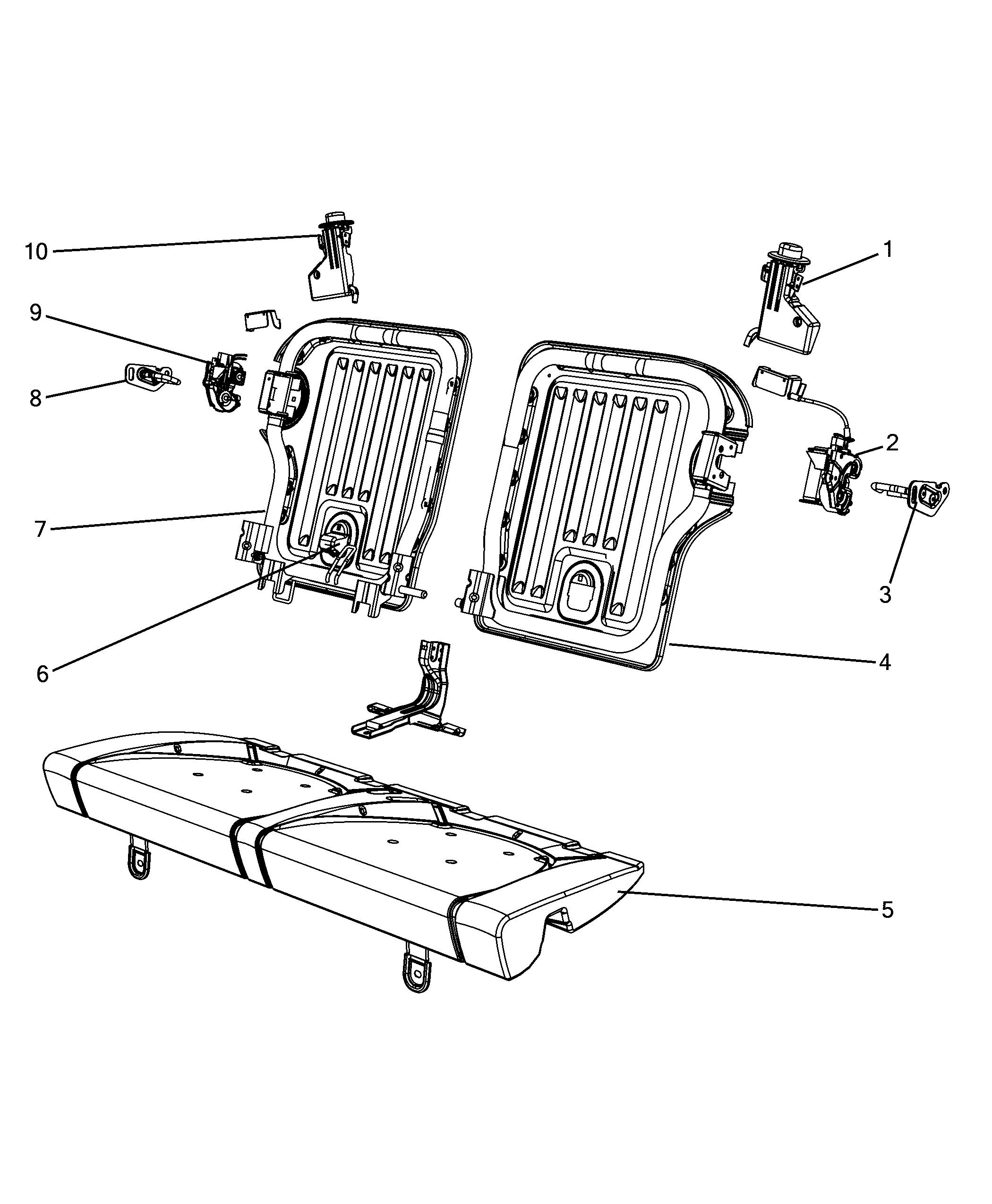 70613-020 REAR SEAT FRAME