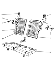 70613-020 REAR SEAT FRAME