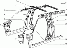 70003/00 КУЗОВ, РАМЫ (ЦЕНТРАЛЬНАЯ ЧАСТЬ) 