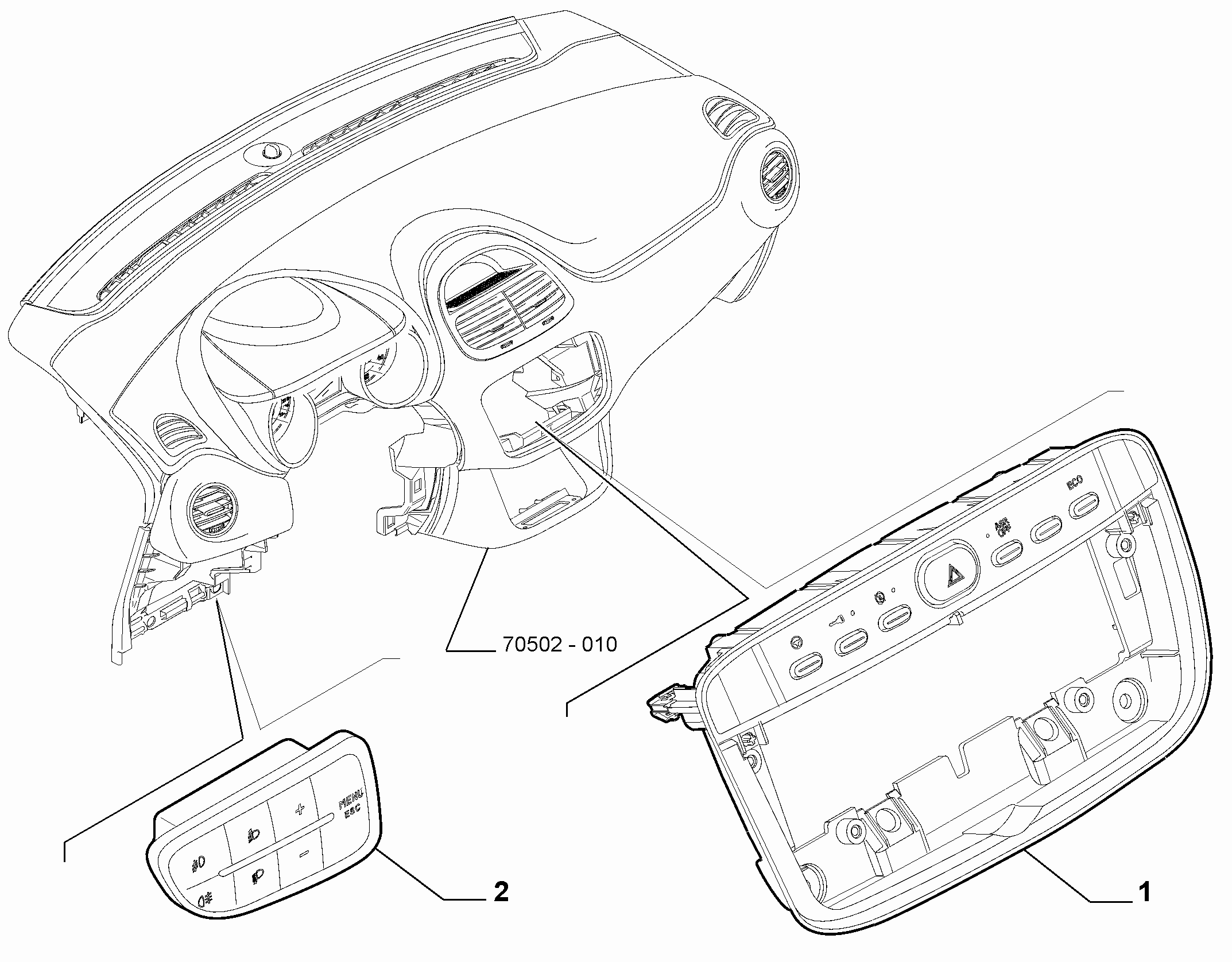 55503-020 DASHBOARD SWITCH