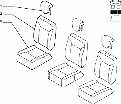 70615/03 REAR SEAT LINING