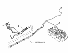 10201-030 ENGINE WELL FUEL PIPES