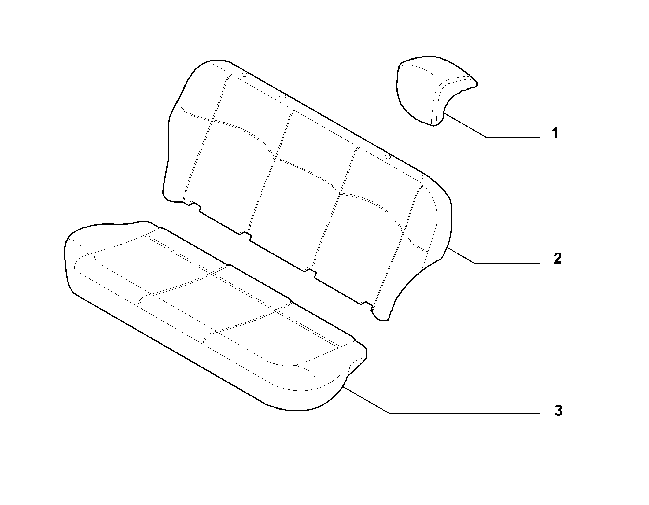 70613-010 REAR SET PADDING
