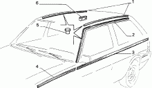 70712/00 НАРУЖНЫЕ НАКЛАДКИ И УПЛОТНИТЕЛИ 