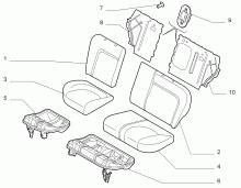 70613/00 REAR SEAT 