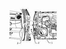 70129-020 FRONT SIDE DOOR HINGE AND SCREW