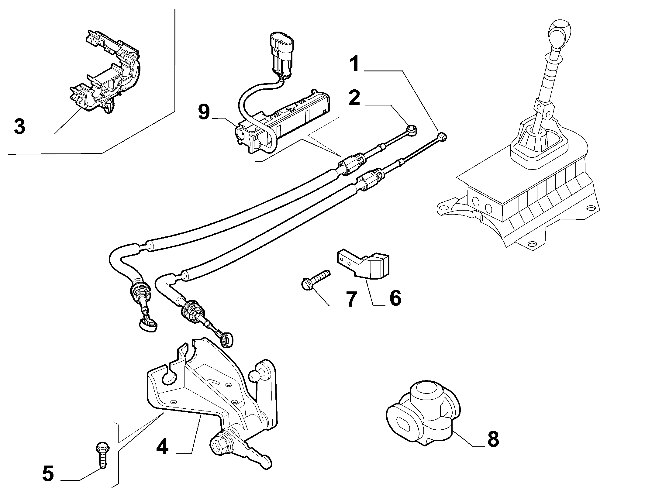 21221-020 GEAR STICK FLEX SHAFT