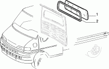 70158/00 ЗАДНЕЕ ОКНО