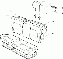 70613/01 REAR SEAT