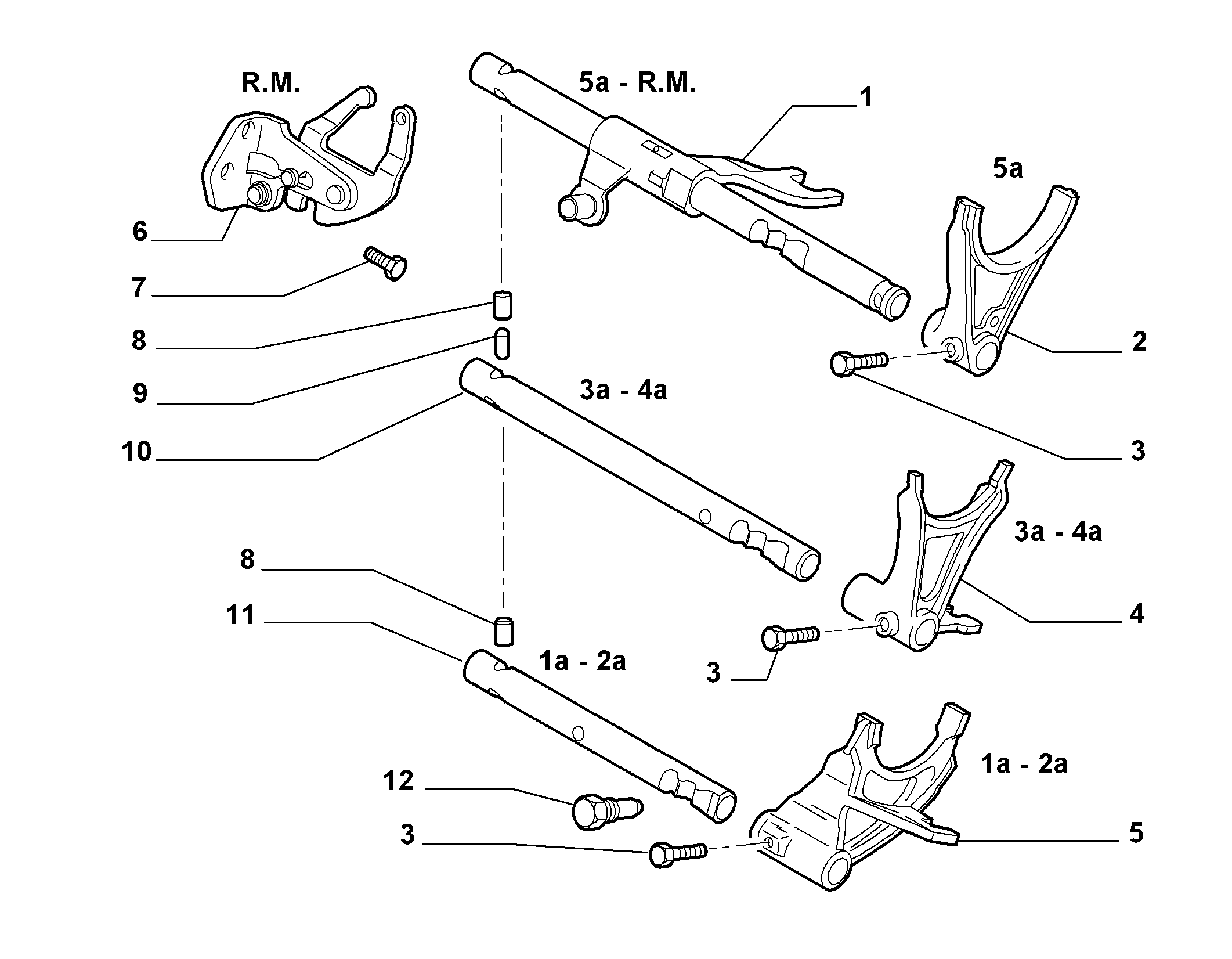 21219-020 GEAR FORKS STAMP