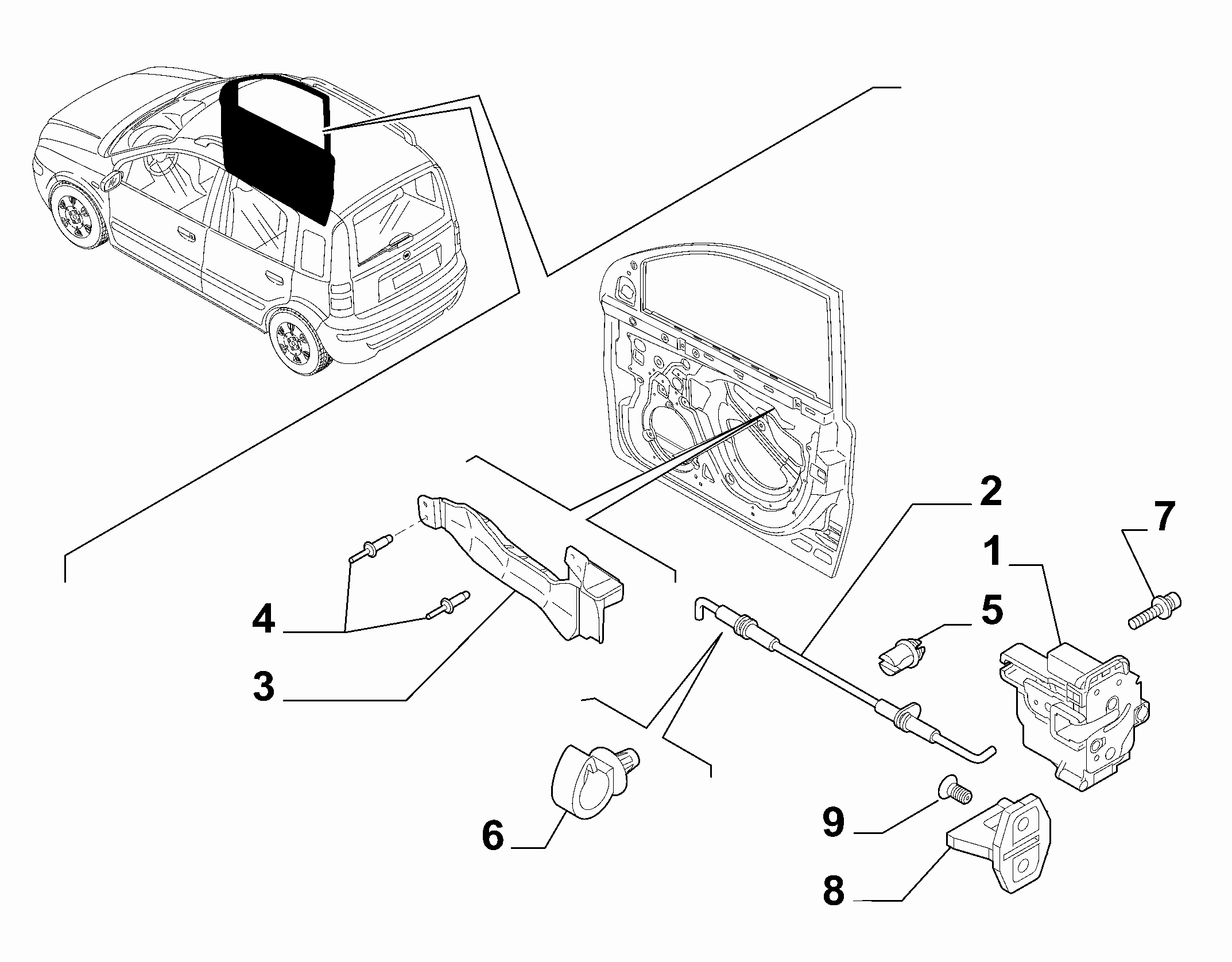 70129-050 FRONT DOOR LOCK