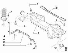 44301-030 CROSS ARM AND TORSION BAR
