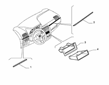 70502-020 DASHBOARD INSTRUMENT HOLDER DIALS