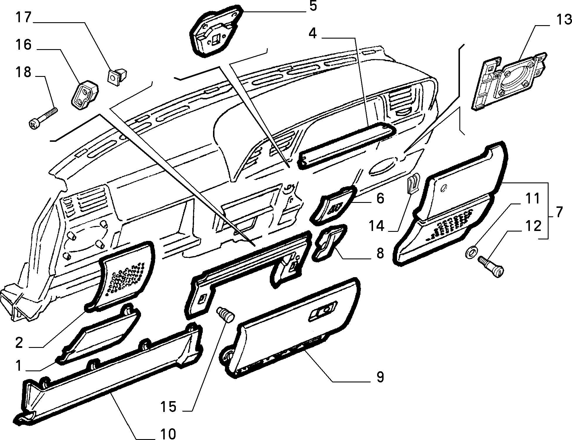 70502/01 ПАНЕЛЬ ПРИБОРОВ И ПРИЛЕГАЮЩИЕ ЧАСТИ