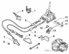 21221-020 GEAR STICK FLEX SHAFT