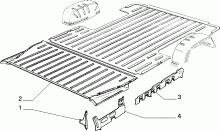 70009/00 ПОЛ (ЗАДНЯЯ ЧАСТЬ) 