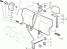 70613/01 REAR SEAT