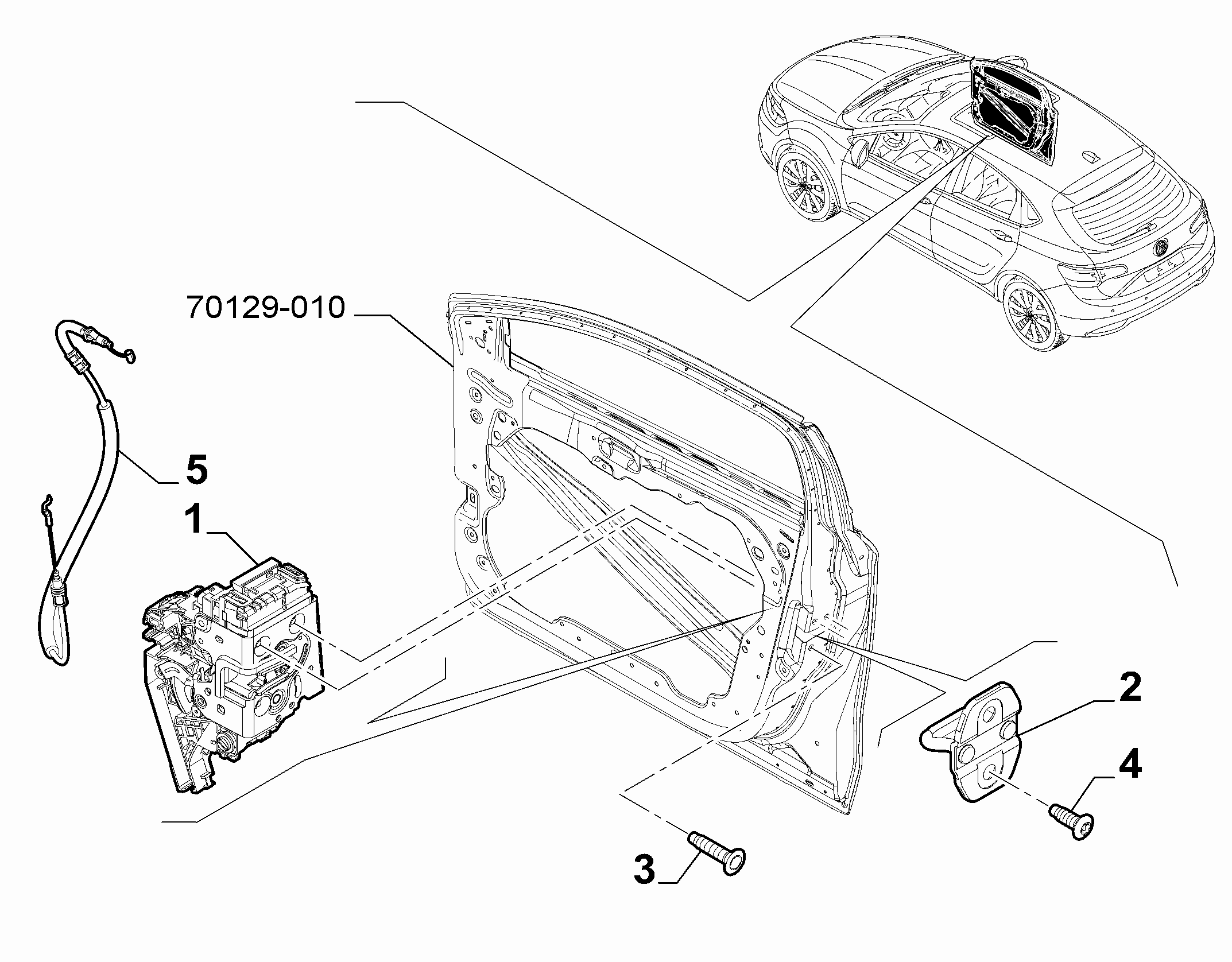 70129-050 FRONT DOOR LOCK
