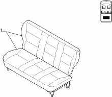 70613/00 REAR SEAT