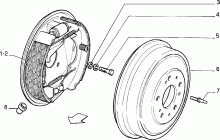 33125/00 ТОРМОЗА ЗАДНИХ КОЛЕС 