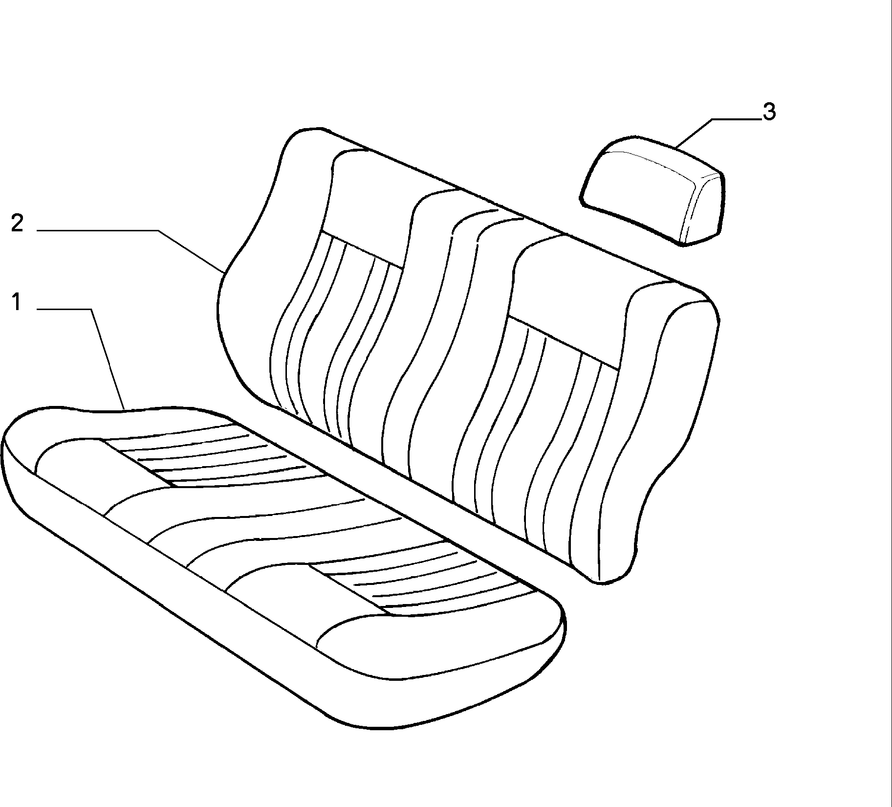 70615/00 REAR SEAT LINING