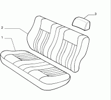70615/00 REAR SEAT LINING
