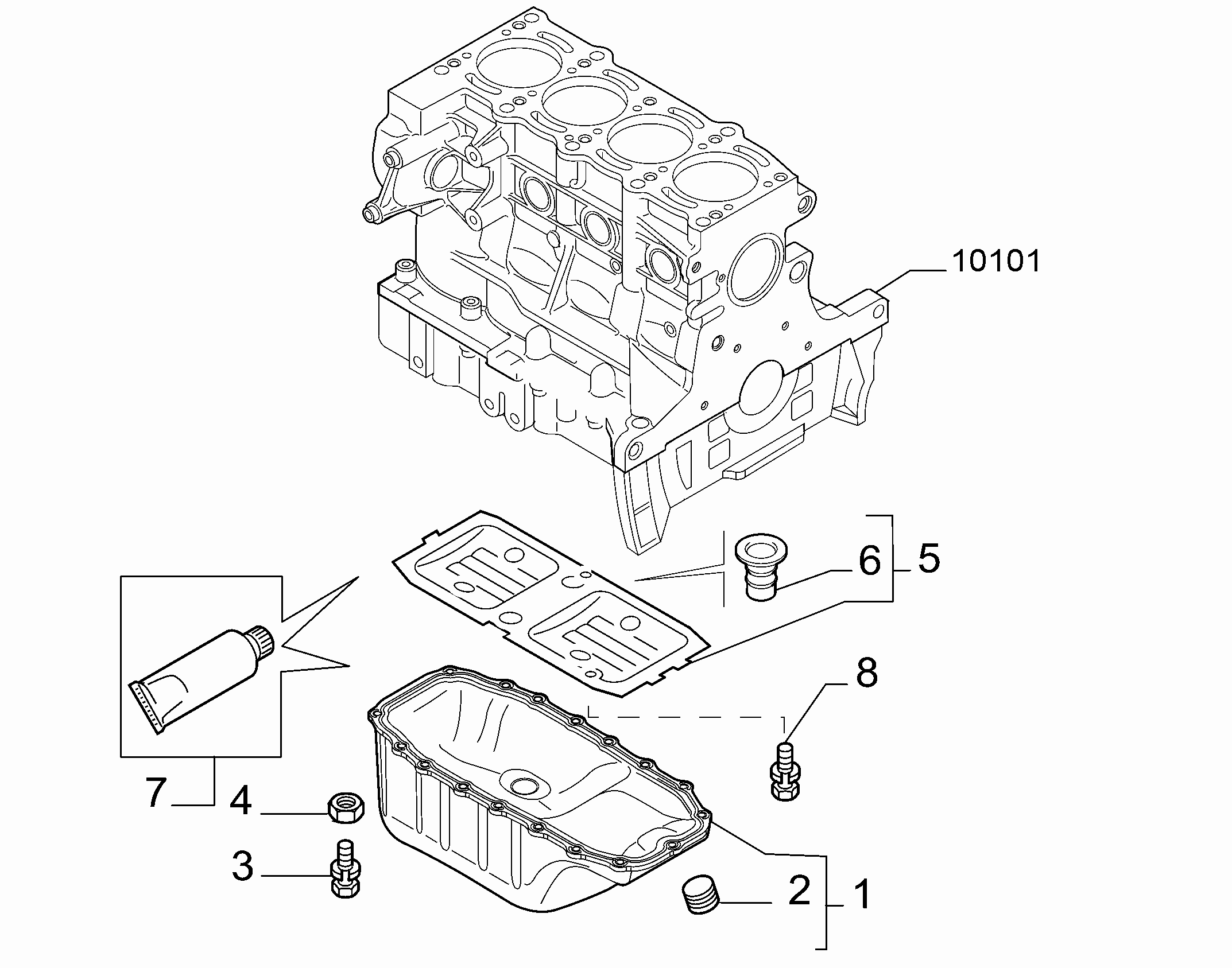 10102-010 OIL CAP AND FLOOR PANEL COVER