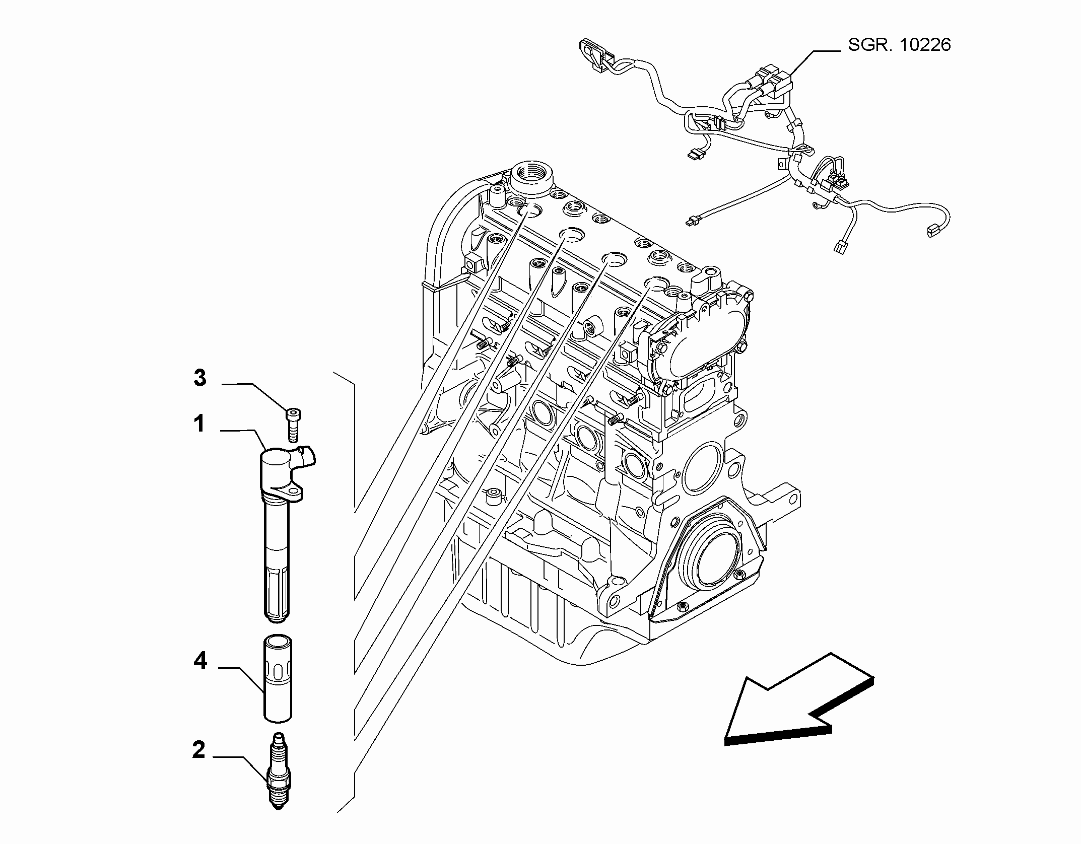55101-020 SPARK PLUGS AND IGNITION CABLES