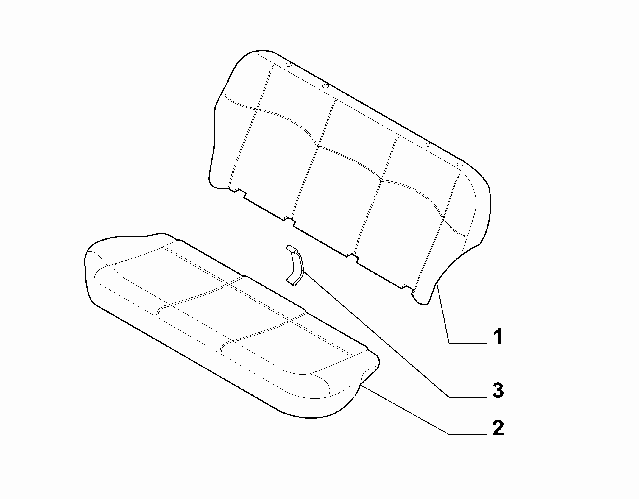 70613/00 REAR SEAT