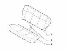 70613/00 REAR SEAT