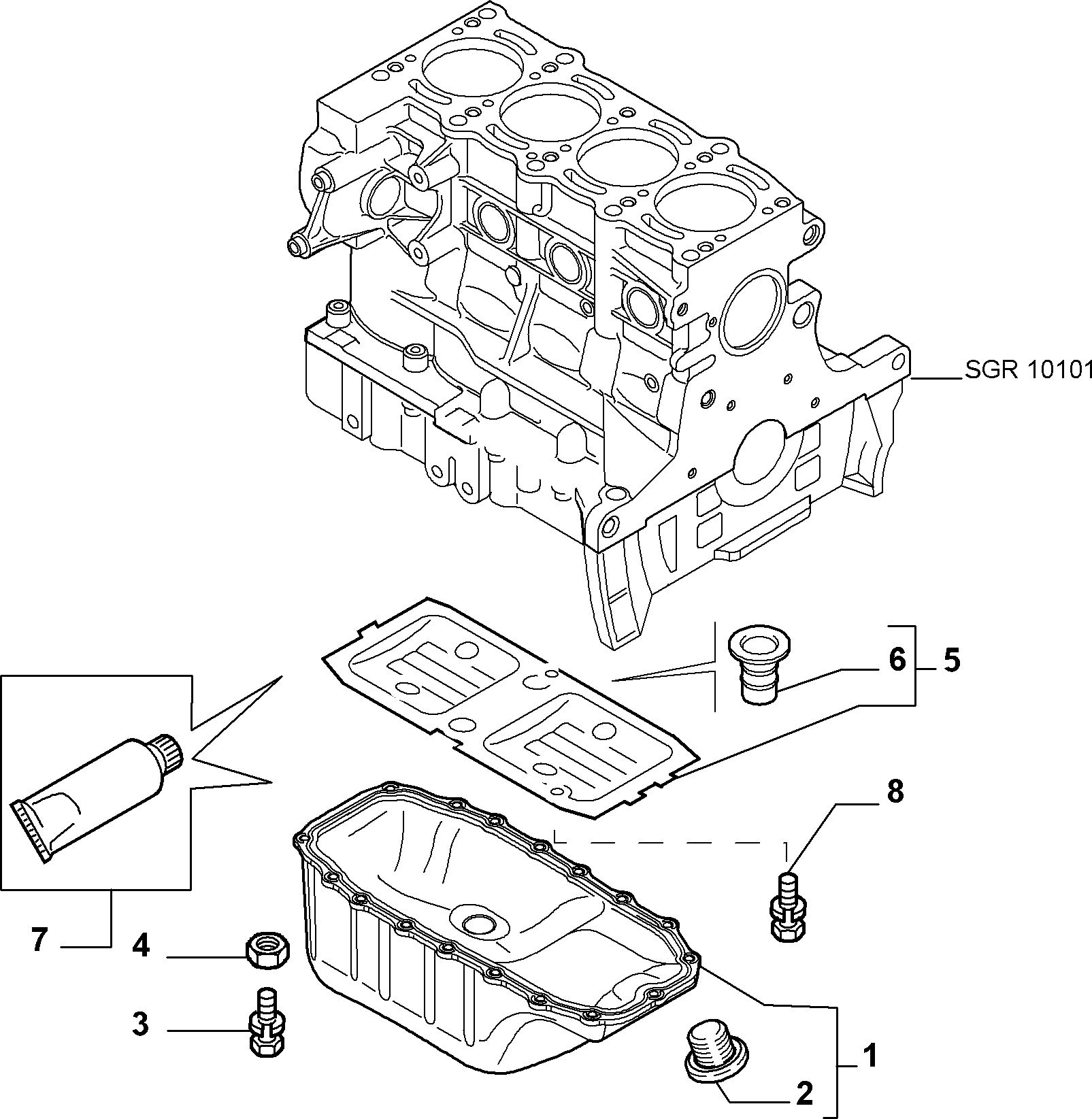 10102-010 OIL CAP AND FLOOR PANEL COVER