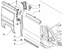 70020-040 OUTER SIDE PANEL FOR COMMERCIAL VEHICLES