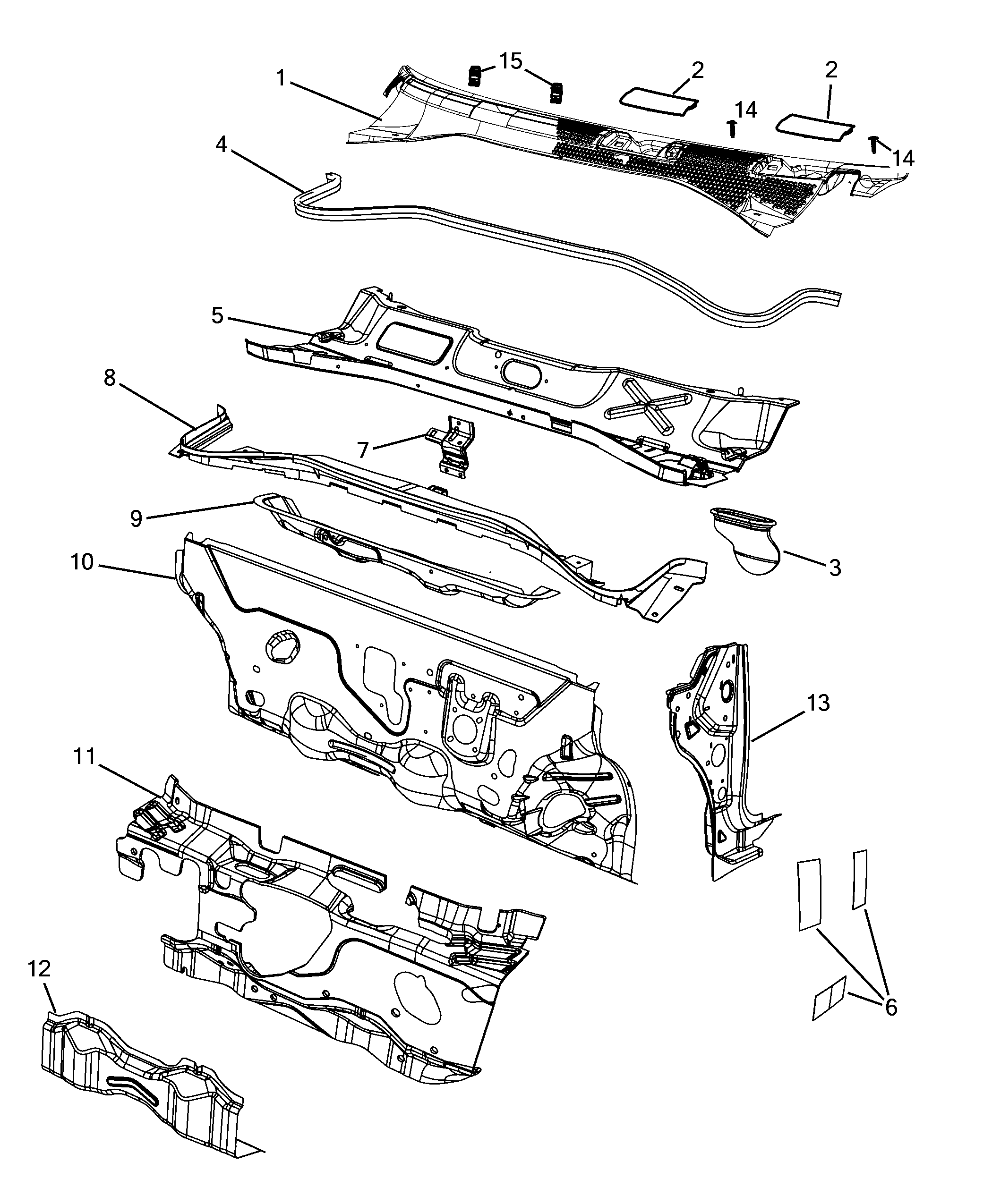 70002-040 INSTRUMENT PANEL WALL 