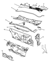 70002-040 INSTRUMENT PANEL WALL 