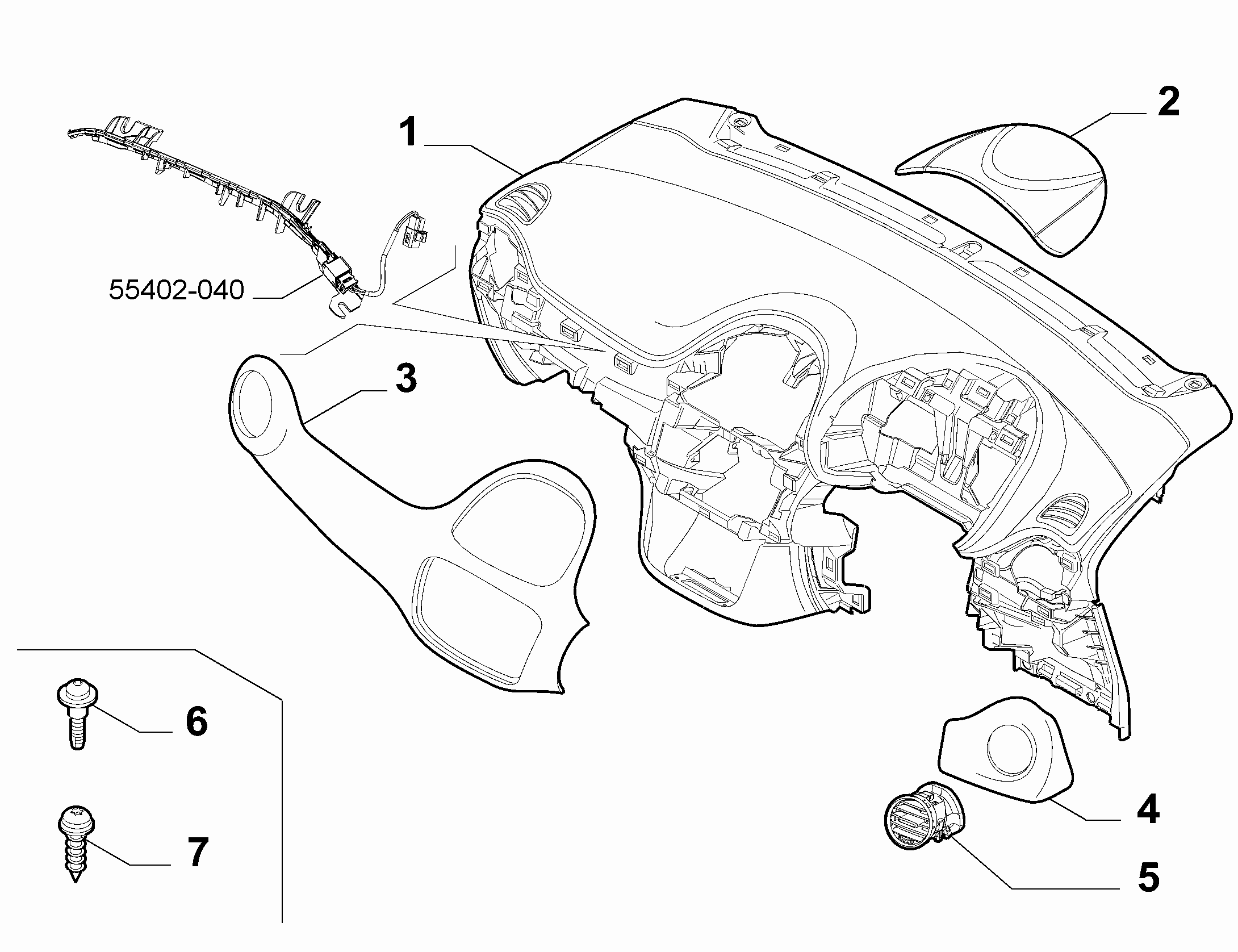 70502-010 DASHBOARD INSTRUMENT HOLDER