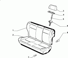 70613/00 REAR SEAT