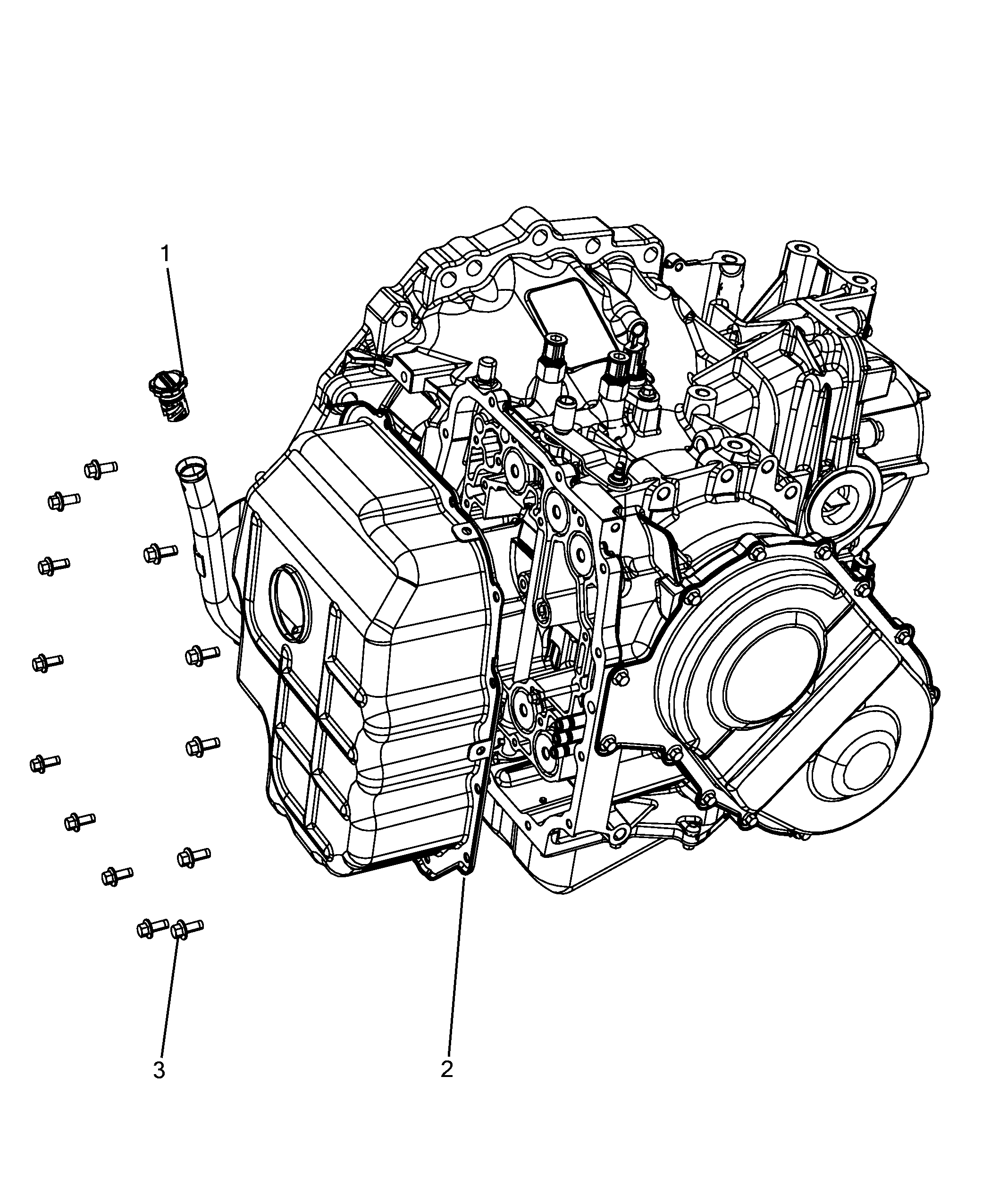 21201-030 AUTOMATIC TRANSMISSION CASE AND COVERS