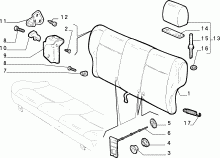 70613/00 REAR SEAT 