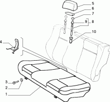 70613/00 REAR SEAT 