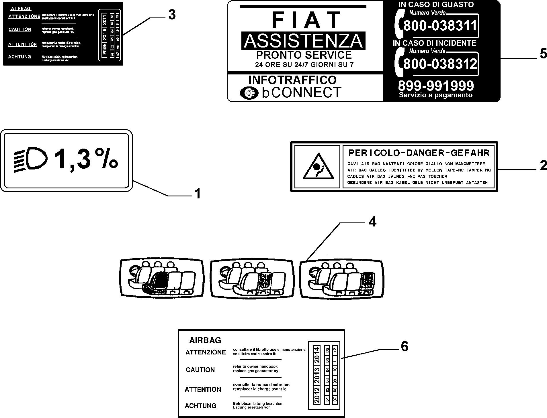 70750/00 ПРЕДУПР. ТАБЛИЧКИ И ИНСТРУКЦИИ 